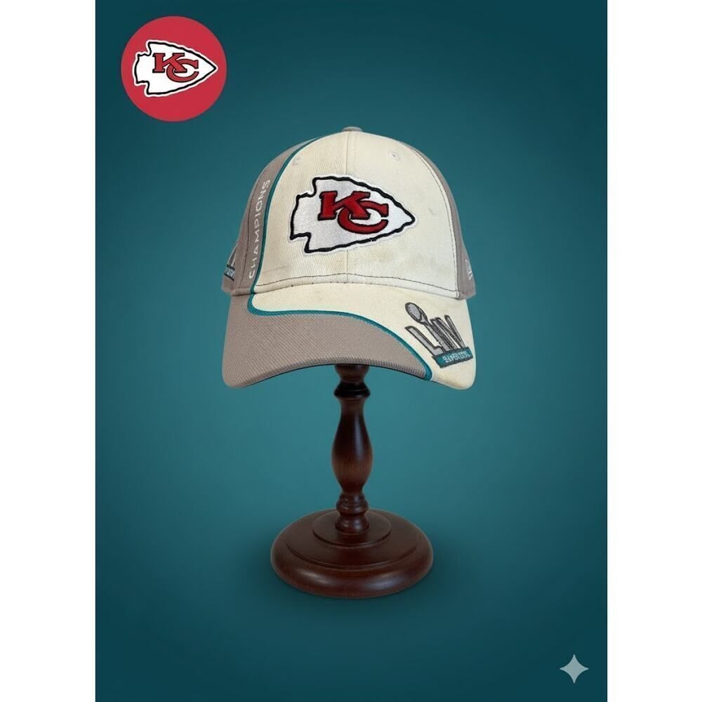Kansas City Chiefs Super Bowl LIV Champions Embroidered NFL Apparel Cap Hat OS